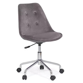 Scaun birou copii catifea buretat reglabil OFF333 Little Scholar GRI INCHIS