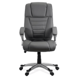 Scaun birou ergonomic piele gri OFF223 Onyx Ash