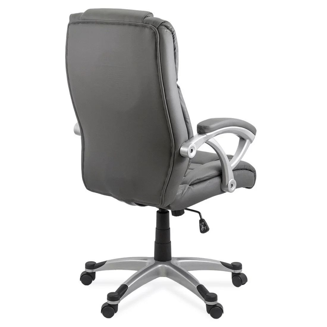 Scaun birou ergonomic piele gri OFF223 Onyx Ash