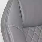 Scaun birou executiv gri piele 150 kg OFF313 Loisir Estate