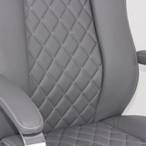 Scaun birou executiv gri piele 150 kg OFF313 Loisir Estate