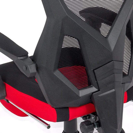 Scaun birou gaming negru rosu extensibil reclinabil OFF304 Raptor