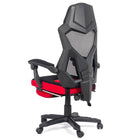 Scaun birou gaming negru rosu extensibil reclinabil OFF304 Raptor