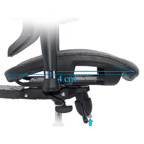 Scaun birou gri executiv OFFSYYT9500 Aerotech