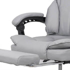 Scaun birou gri extensibil reclinabil 135 grade OFF415 Relax Joy