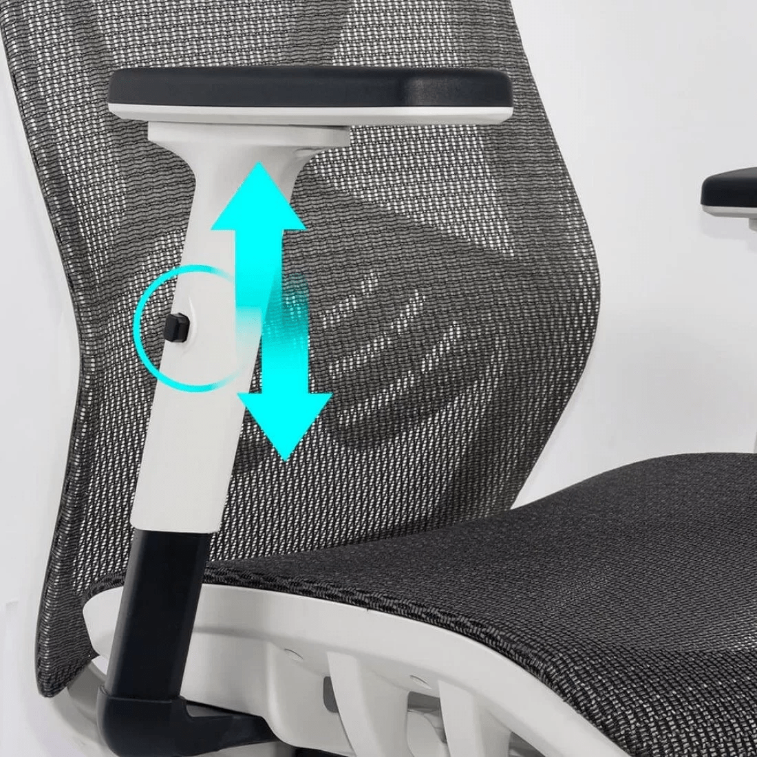 Scaun birou gri plasa sezut culisabil OFF9503 Organix Aero