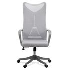 Scaun birou gri sezut buretat spatar plasa OFF634 Aeroflux