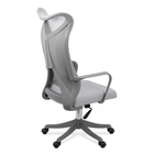 Scaun birou gri sezut buretat spatar plasa OFF634 Aeroflux
