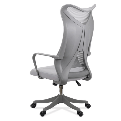 Scaun birou gri sezut buretat spatar plasa OFF634 Aeroflux