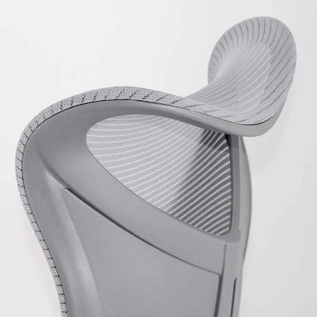 Scaun birou gri sezut buretat spatar plasa OFF634 Aeroflux