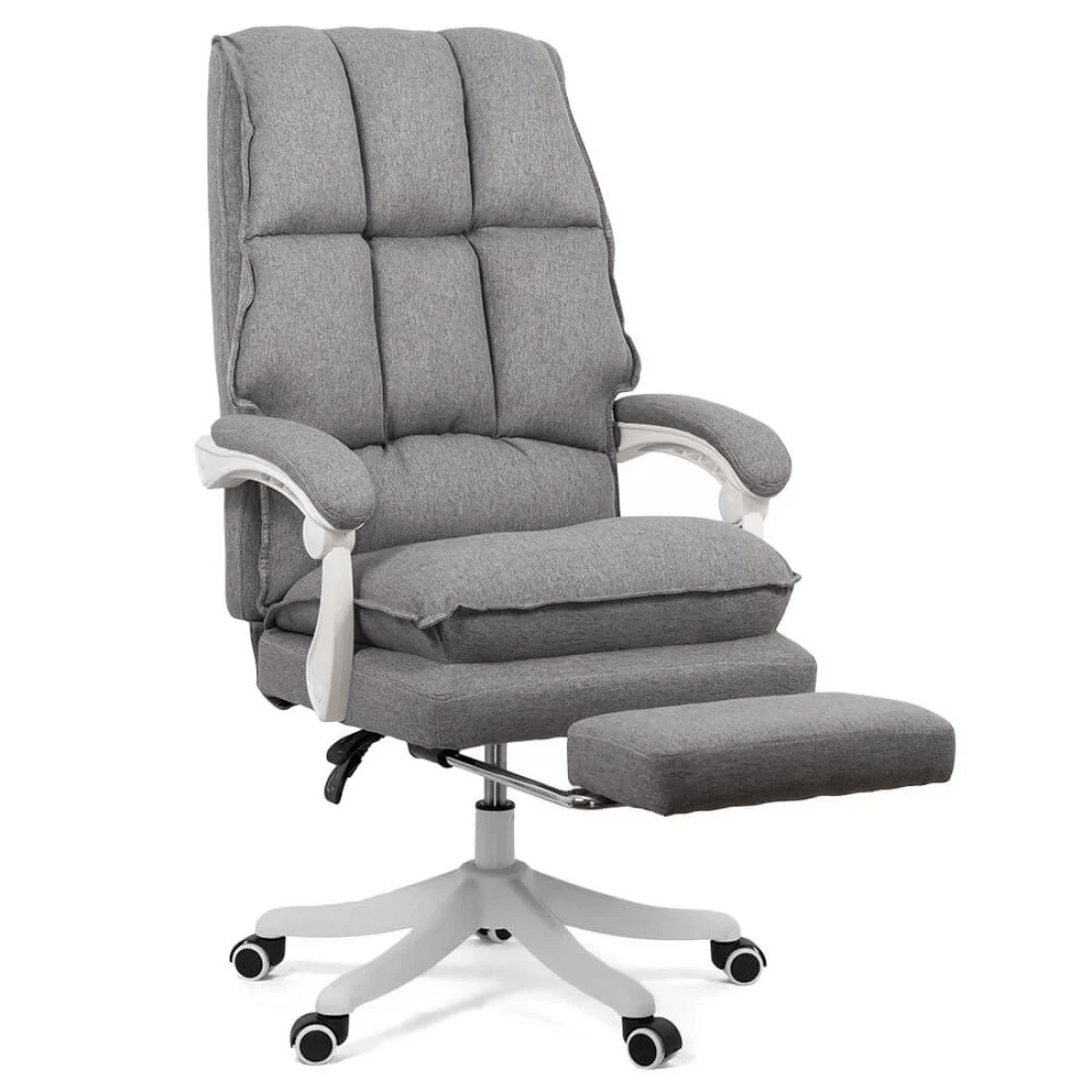 Scaun birou gri stofa extensibil stofa OFF426 Organix