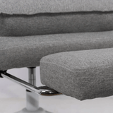 Scaun birou gri stofa extensibil stofa OFF426 Organix