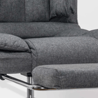 Scaun birou gri stofa relaxare premium OFF415F Relax Breeze