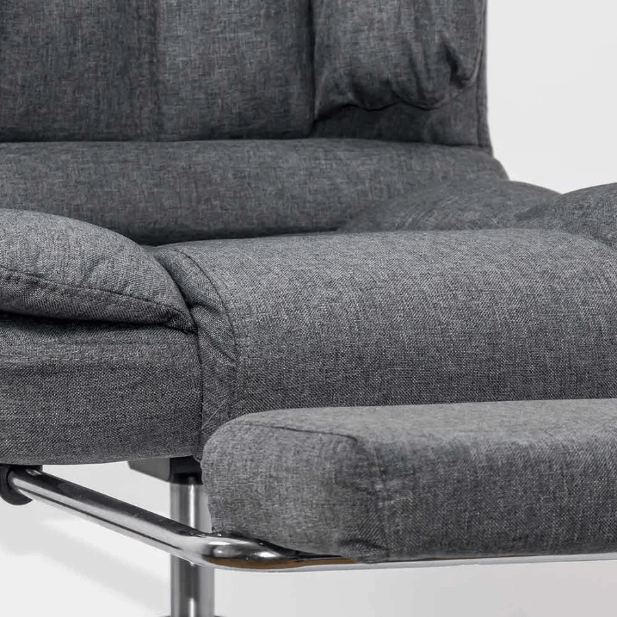 Scaun birou gri stofa relaxare premium OFF415F Relax Breeze