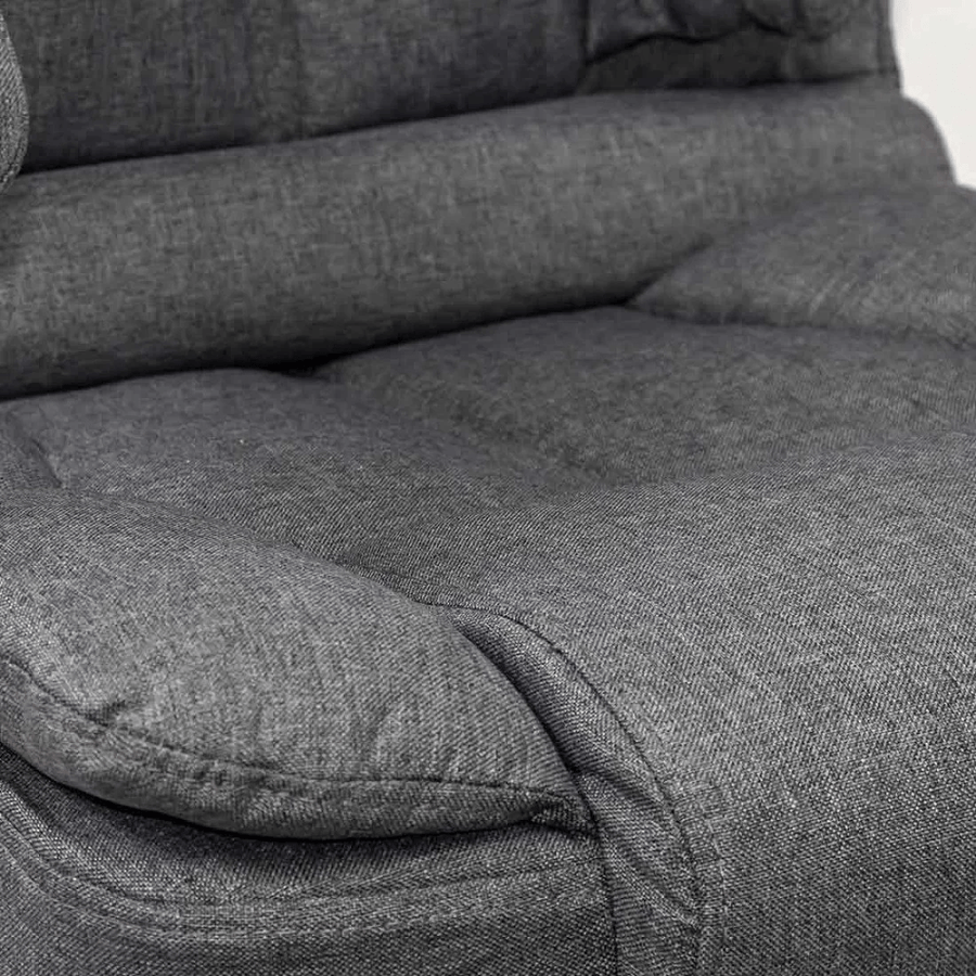 Scaun birou gri stofa relaxare premium OFF415F Relax Breeze