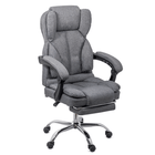 Scaun birou gri stofa relaxare premium OFF415F Relax Breeze