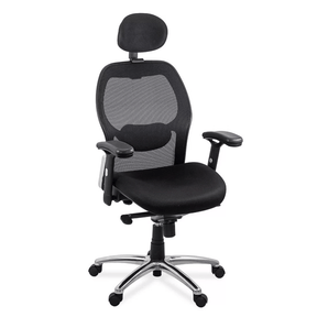 Scaun birou negru panza 150 kg sezut buretat brate ajustabile SYYT9513 Ergotask