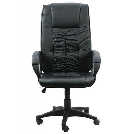Scaun birou negru piele cadru negru OFF023 Apprentice