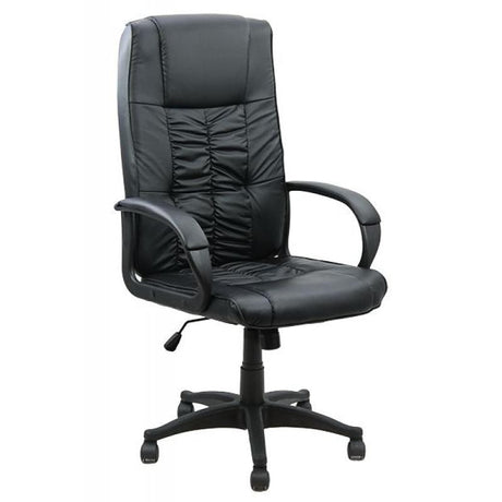 Scaun birou negru piele cadru negru OFF023 Apprentice