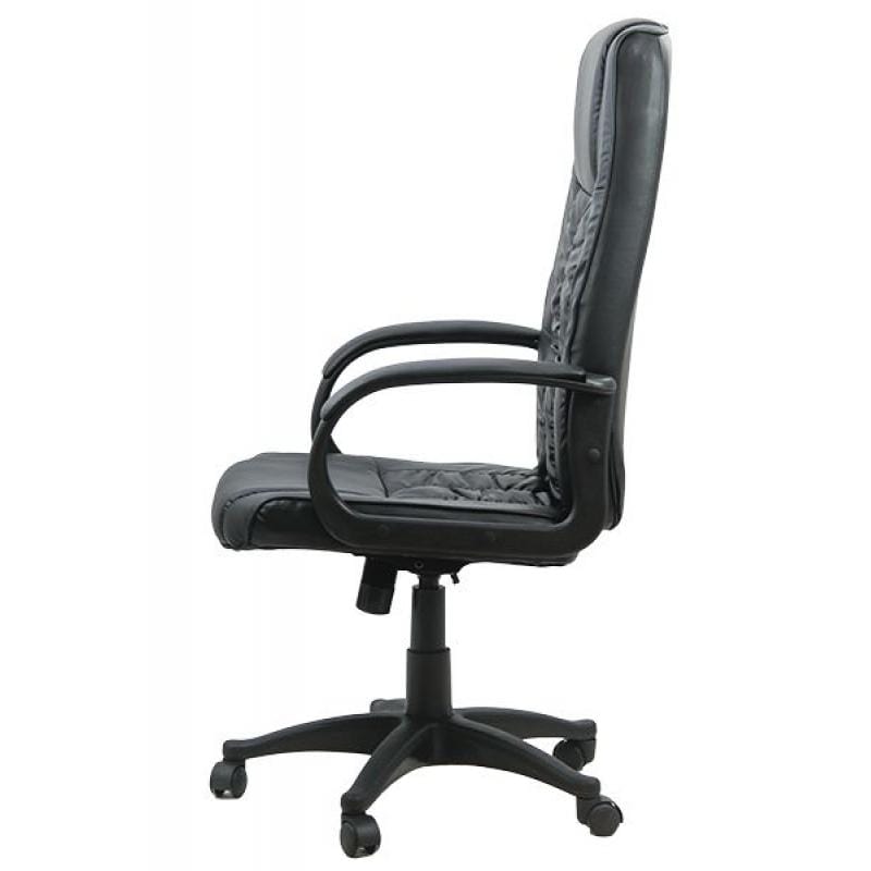 Scaun birou negru piele cadru negru OFF023 Apprentice