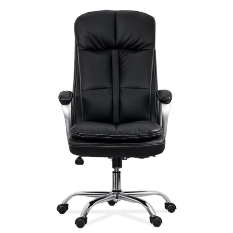 Scaun birou negru piele multiblock 200 kg OFF799 Cargo