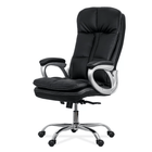 Scaun birou negru piele multiblock 200 kg OFF799 Cargo