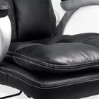 Scaun birou negru piele multiblock 200 kg OFF799 Cargo