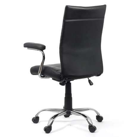 Scaun birou negru piele slim confortplus OFF338 Vicini