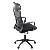 Scaun birou negru stofa buretata suport lombar fix OFF717 Palm