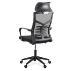 Scaun birou negru stofa buretata suport lombar fix OFF717 Palm