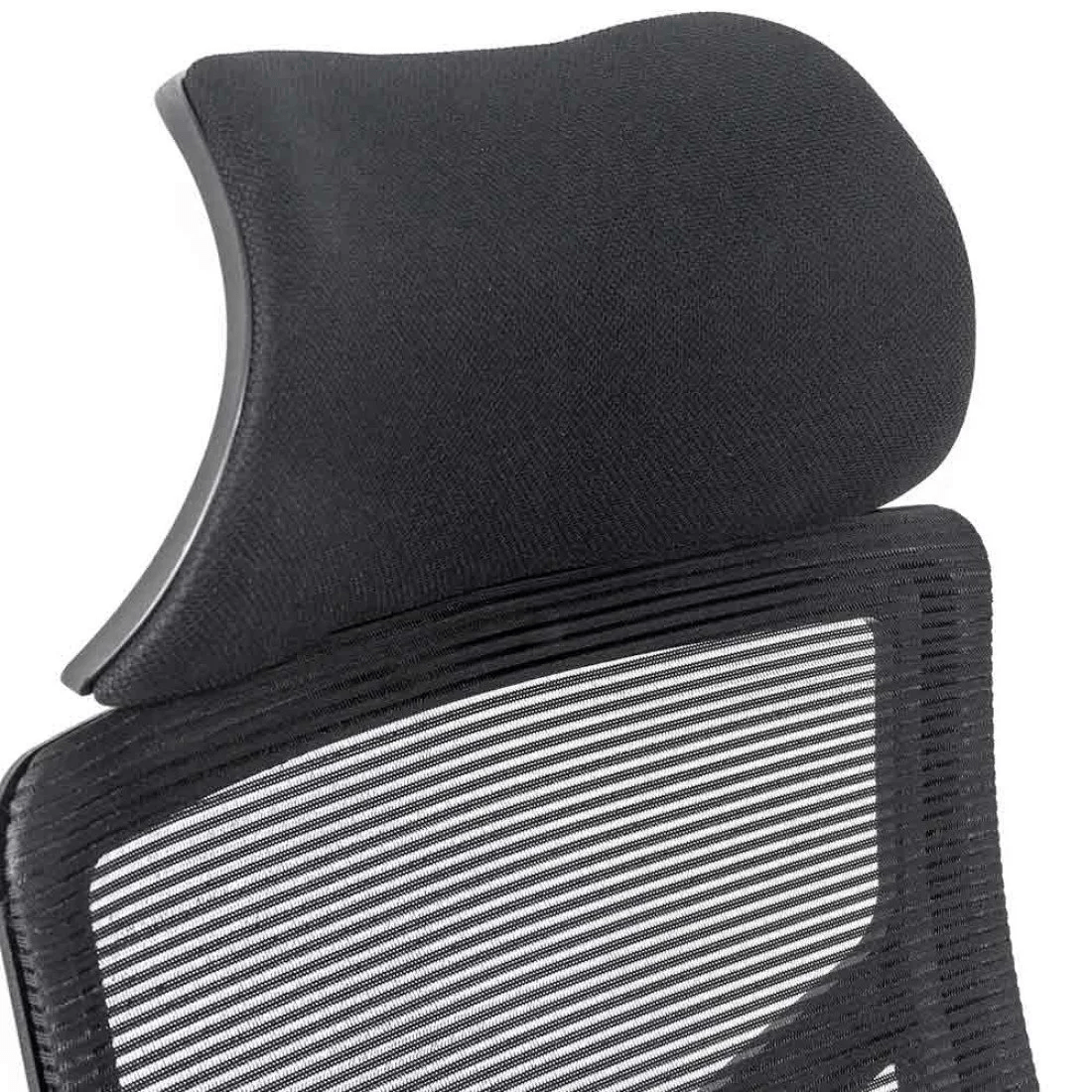 Scaun birou negru stofa buretata suport lombar fix OFF717 Palm