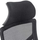 Scaun birou negru stofa buretata suport lombar fix OFF717 Palm