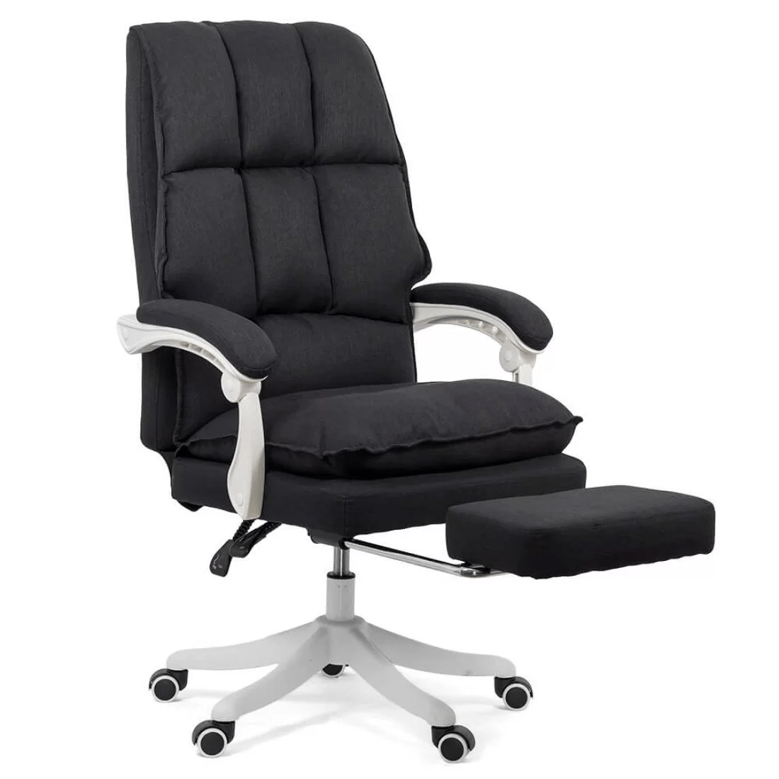 Scaun birou negru stofa extensibil stofa OFF426 Organix