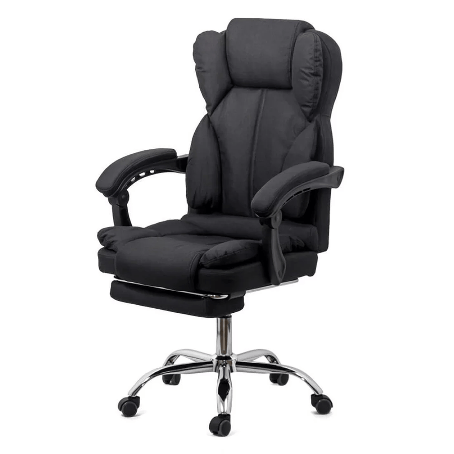 Scaun birou negru stofa relaxare premium OFF415F Relax Breeze