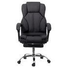 Scaun birou negru stofa relaxare premium OFF415F Relax Breeze