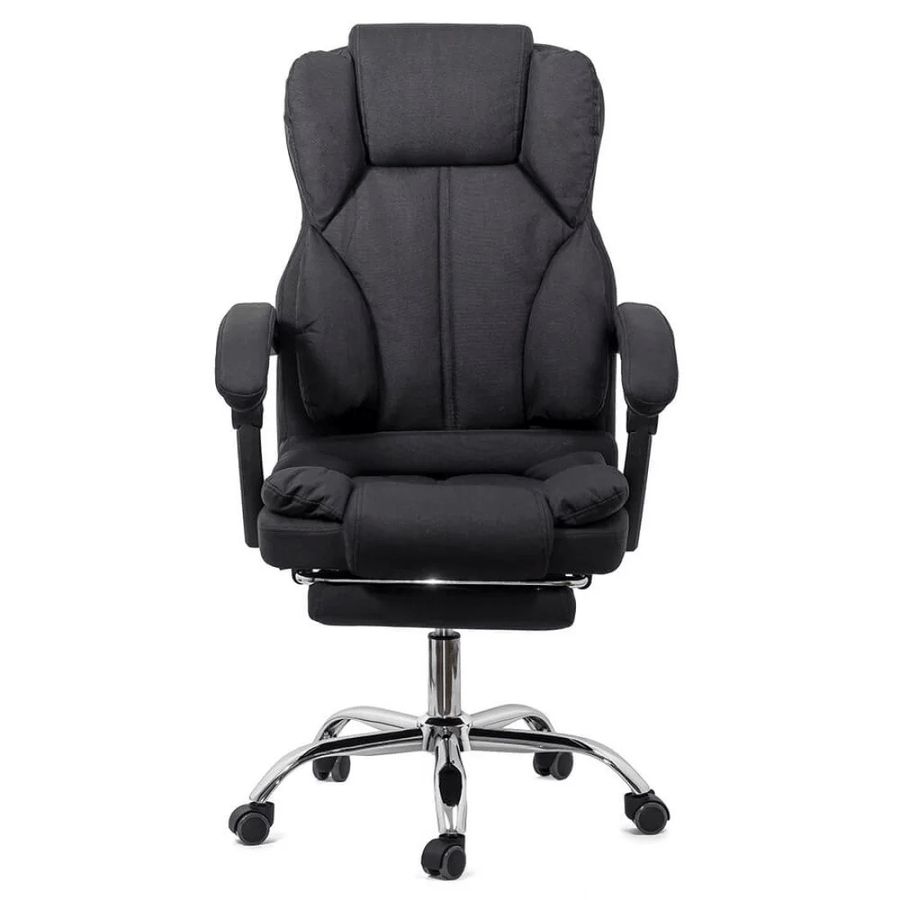 Scaun birou negru stofa relaxare premium OFF415F Relax Breeze