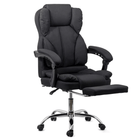 Scaun birou negru stofa relaxare premium OFF415F Relax Breeze