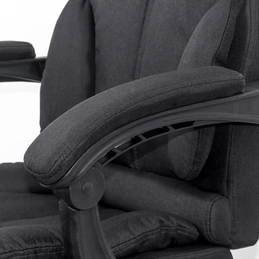 Scaun birou negru stofa relaxare premium OFF415F Relax Breeze