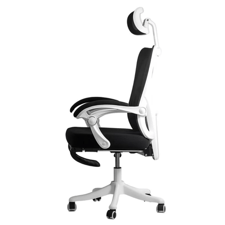 Scaun birou negru stofa suport lombar reglabil OFF428 Jolly