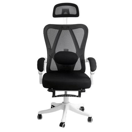 Scaun birou negru stofa suport lombar reglabil OFF428 Jolly