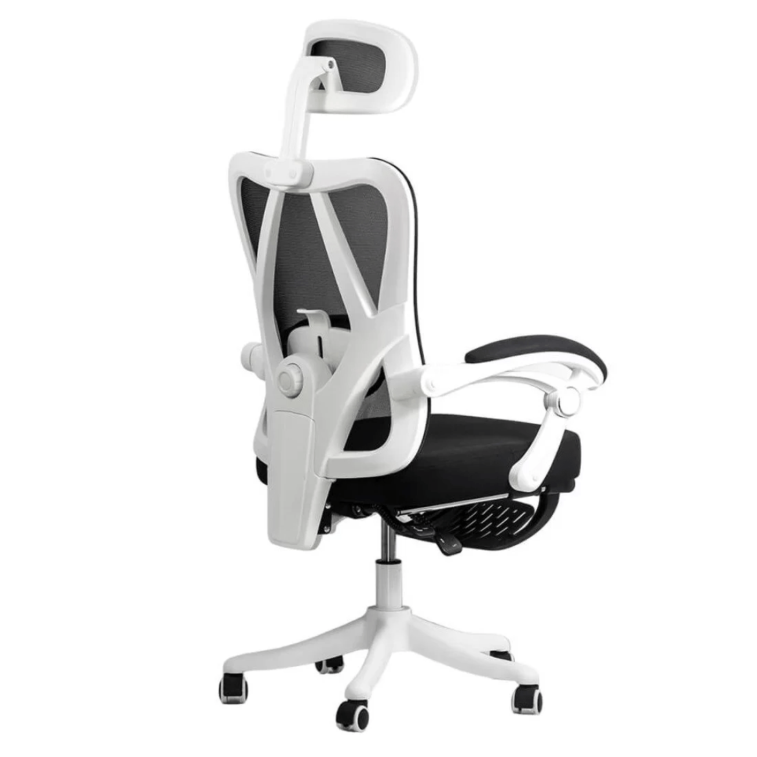 Scaun birou negru stofa suport lombar reglabil OFF428 Jolly