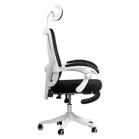 Scaun birou negru stofa suport lombar reglabil OFF428 Jolly