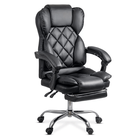 Scaun birou perne cervicale piele extensibil OFF412 Aspire NEGRU
