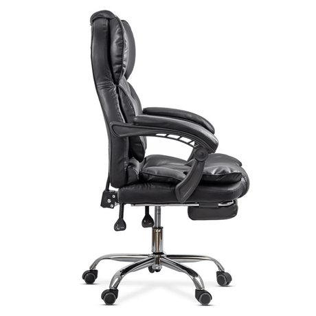 Scaun birou perne cervicale piele extensibil OFF412 Aspire NEGRU
