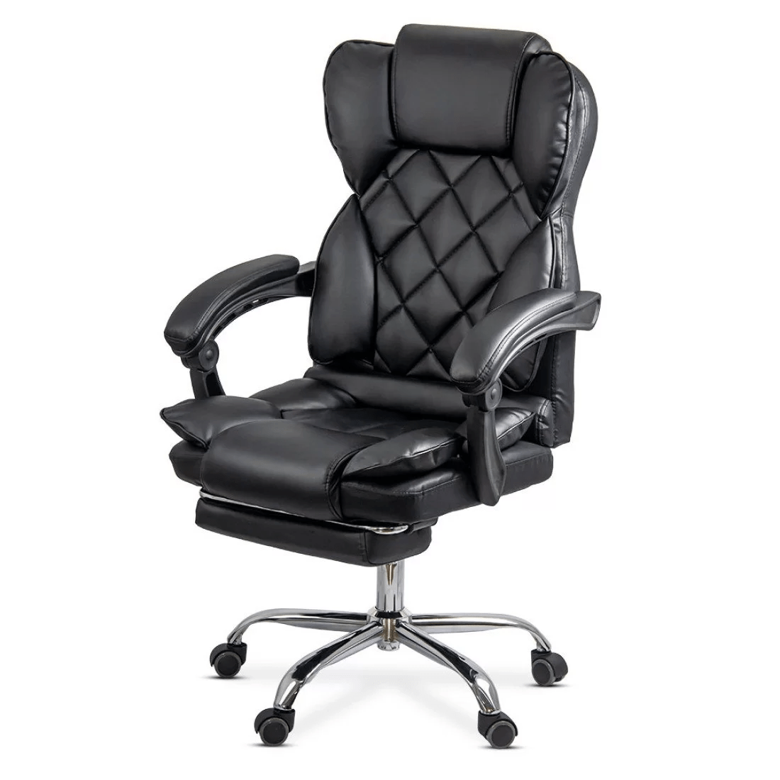 Scaun birou perne cervicale piele extensibil OFF412 Aspire NEGRU