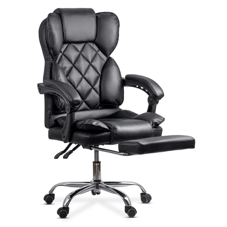 Scaun birou perne cervicale piele extensibil OFF412 Aspire NEGRU