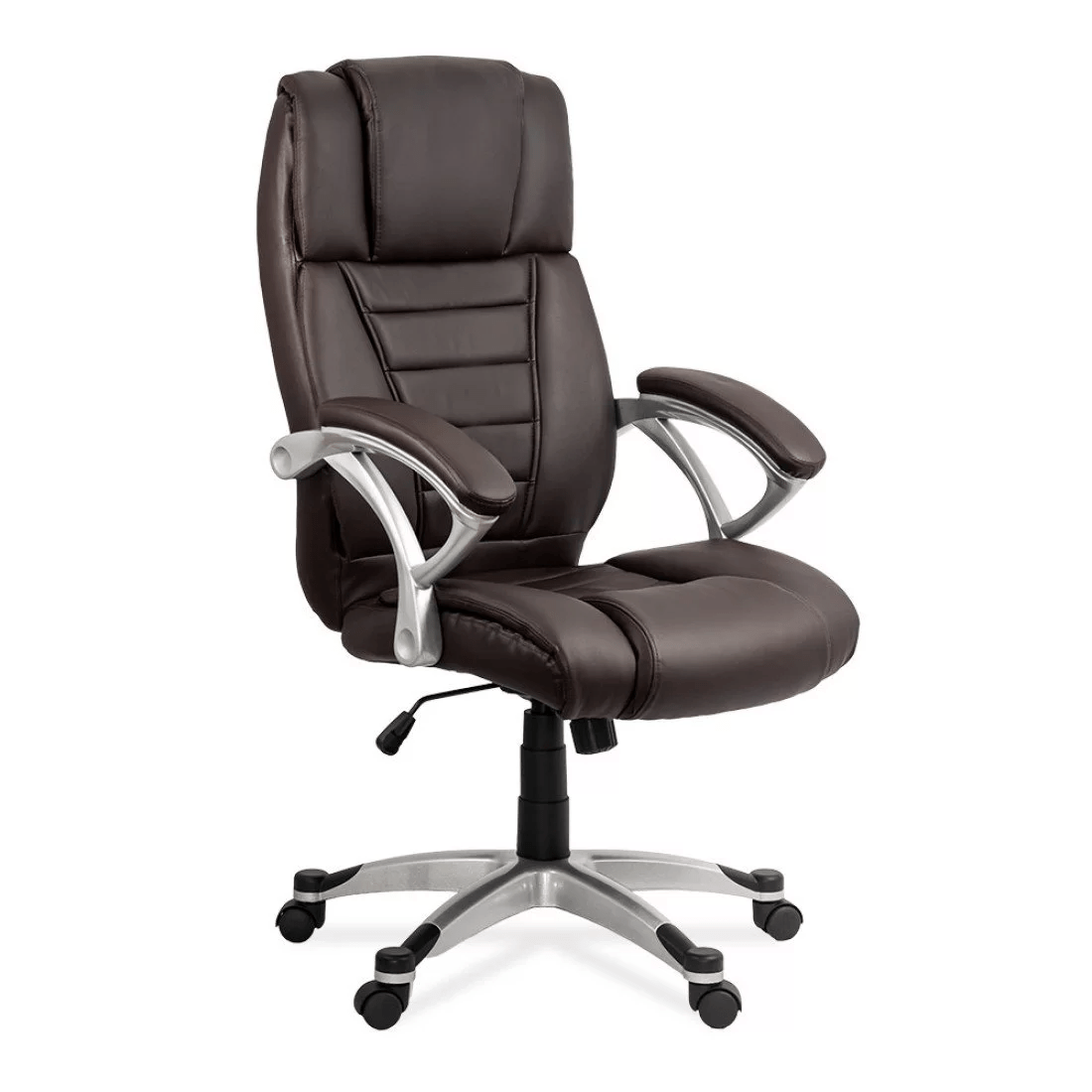 Scaun birou piele maro ergonomic OFF223 Onyx Ash