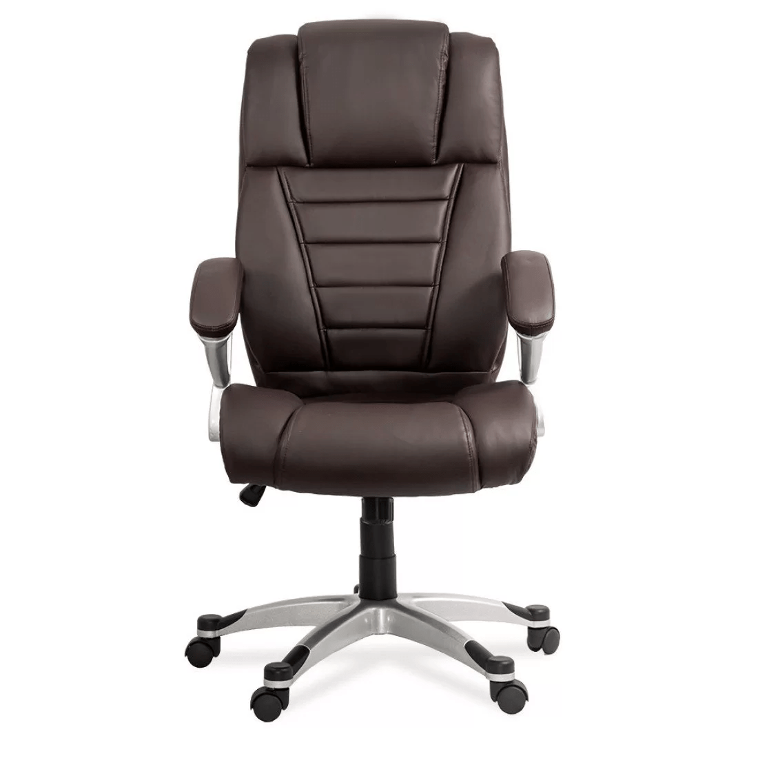 Scaun birou piele maro ergonomic OFF223 Onyx Ash