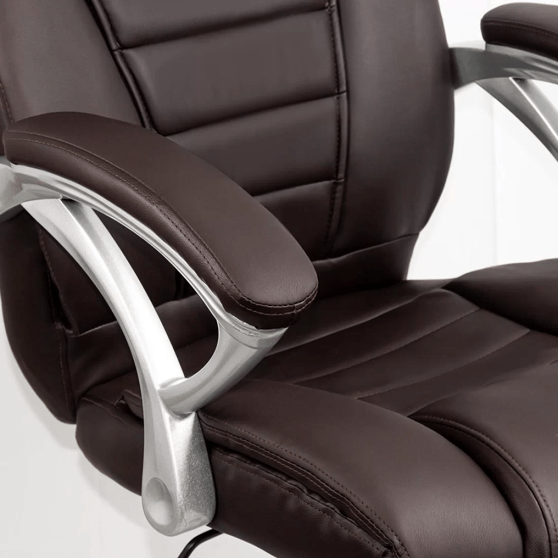 Scaun birou piele maro ergonomic OFF223 Onyx Ash