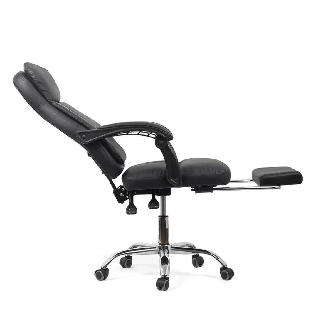 Scaun birou piele negru relaxare OFF321 Activair